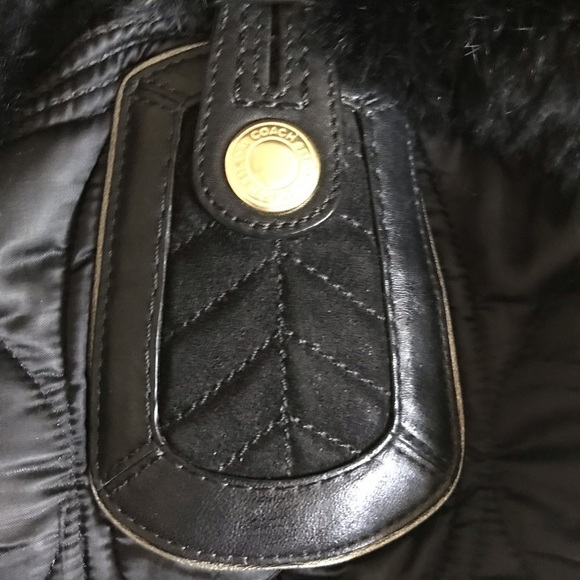 Vintage Coach Soho Boho Fur Trim Shoulder Bag - Picture 6 of 10